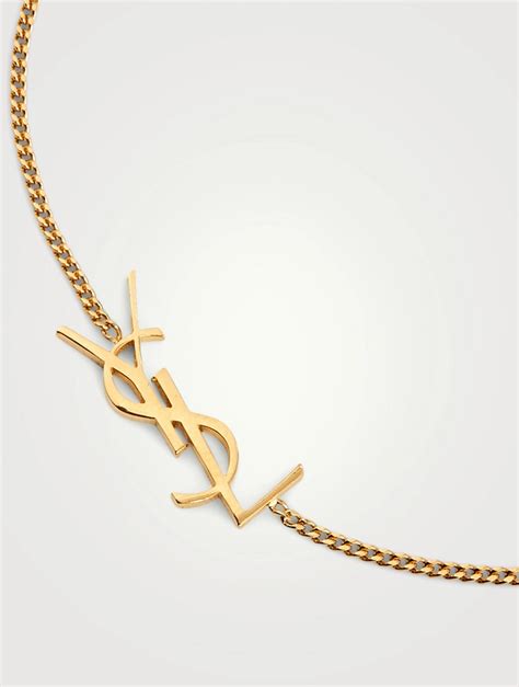 ysl kette damen gold|ysl saint laurent bracelets.